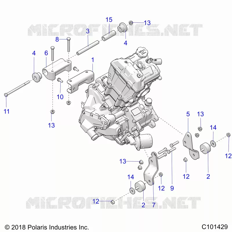 ENGINE, MOUNTING
