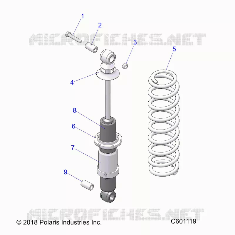 SUSPENSION, REAR SHOCK TRACK (7043994)