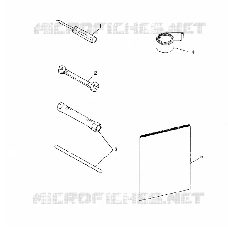 TOOL KIT    LITE 0983433 AND LITE DELUXE 0983431 (4941864186C002)