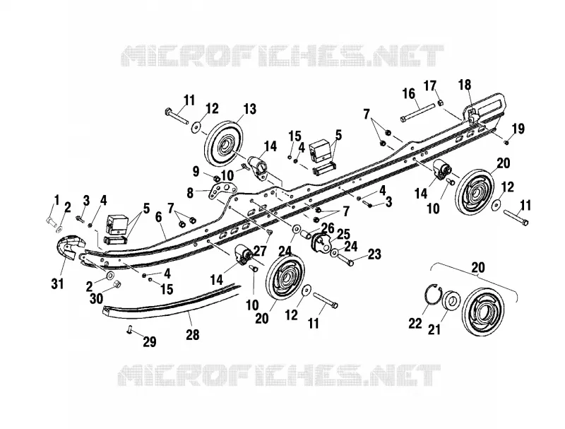 RAIL MOUNTING (SUSPENSION)