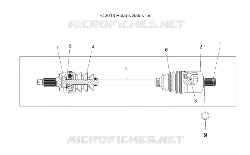 DRIVE TRAIN, DRIVE SHAFT, FRONT (TO 2/15/16)