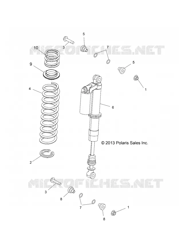 REAR SUSPENSION SHOCK MOUNTING
