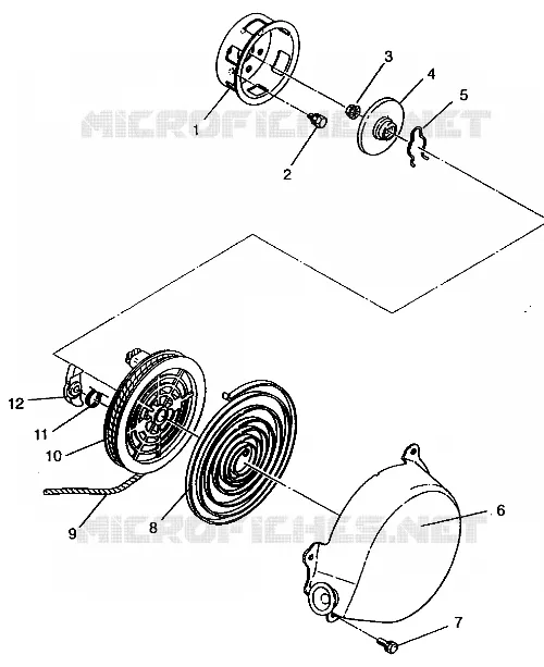 RECOIL STARTER ASSEMBLY RXL TOURING E940869 (49274327430041)
