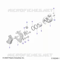BRAKES, MIDDLE CALIPER