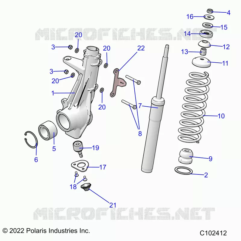 SUSPENSION, FRONT STRUT 