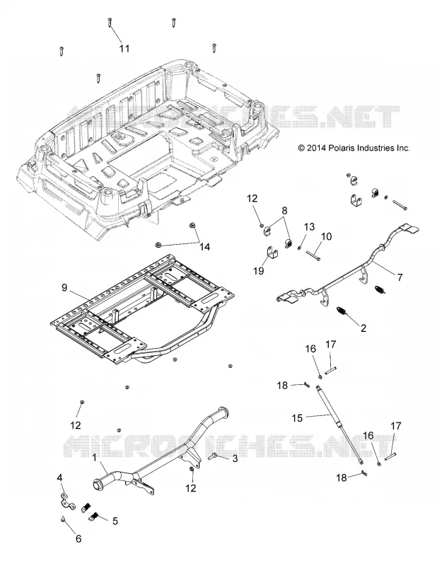 REAR BOX FRAME AND PIVOT