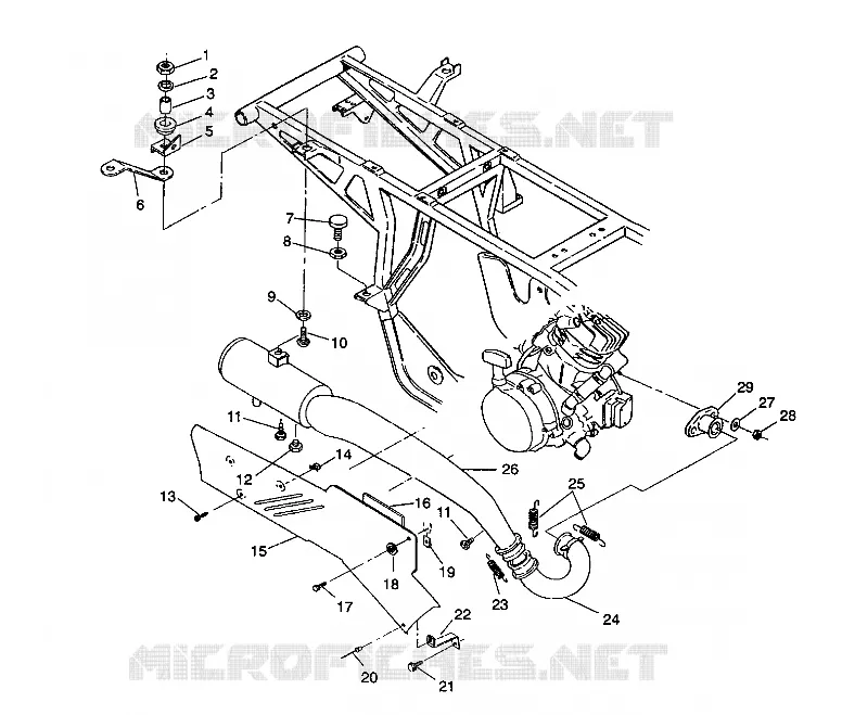 EXHAUST SYSTEM 2X4 350L W937539 (4924032403006A)