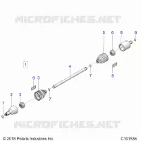DRIVE TRAIN, DRIVE SHAFT, FRONT