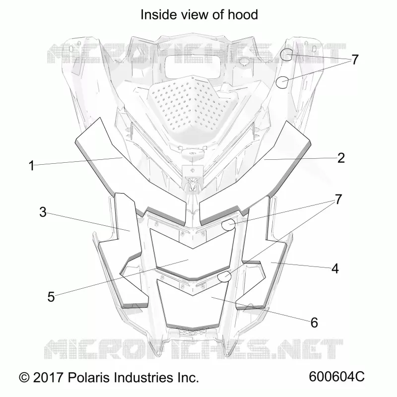 HOOD FOAM/FIBER