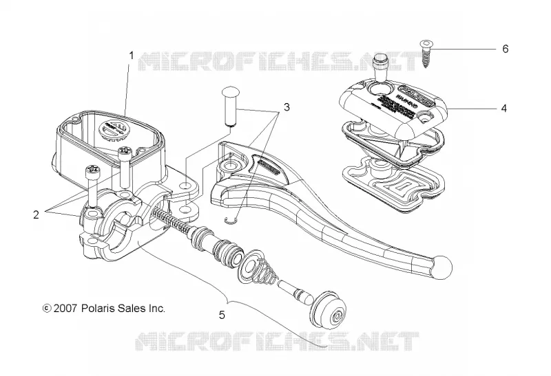 BRAKES, RIGHT HAND MASTER CYLINDER