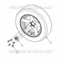 WHEELS, OPTIONS, WHEEL, 14 INCH POLISHED ALUMINUM 5 BOLT