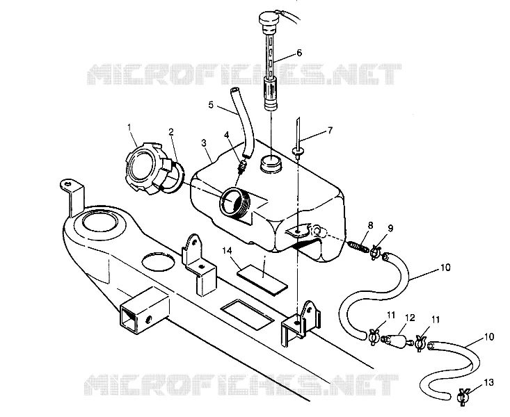 OIL TANK ASSEMBLY  2X4 300 W957530 (4930053005A013)