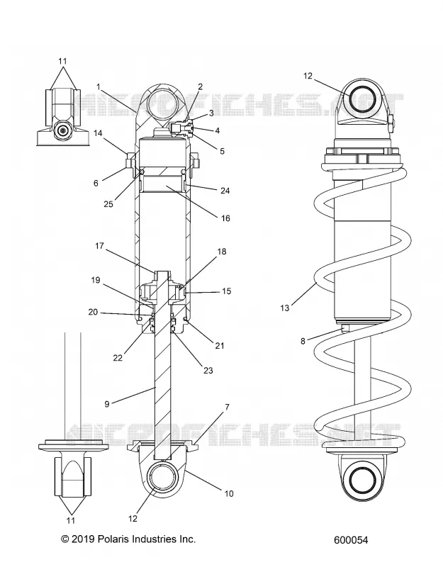 SUSPENSION, FRONT SHOCK TRACK (BLACK COIL OVER)