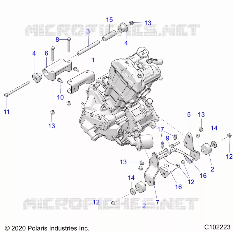 ENGINE, MOUNTING