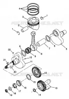 CRANKSHAFT AND PISTON