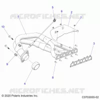 ENGINE, EXHAUST SYSTEM, HEADPIPE