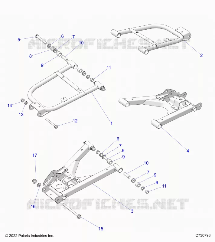 REAR SUSPENSION CONTROL ARMS