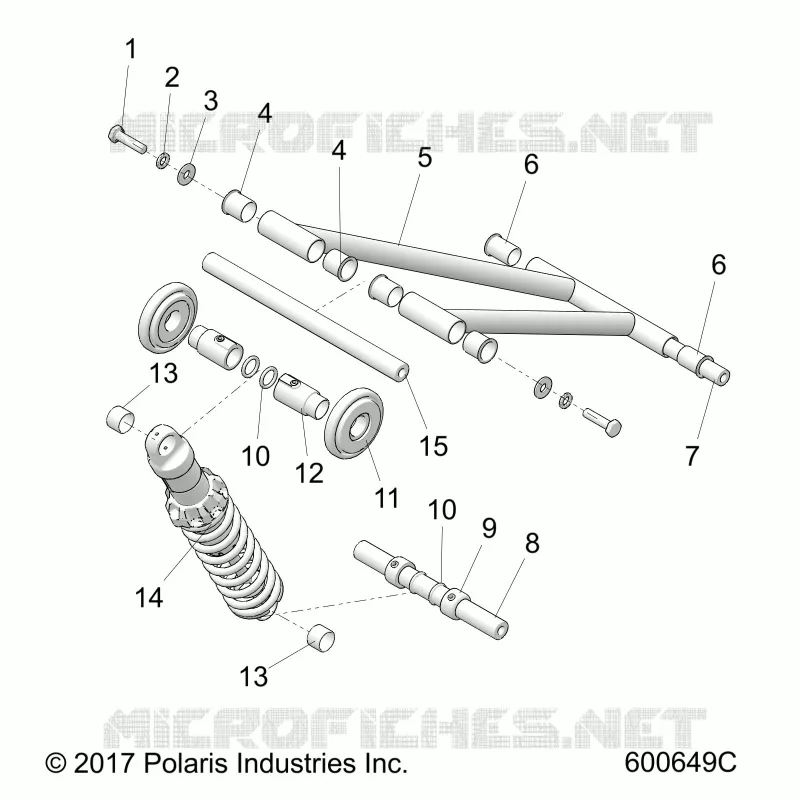 SUSPENSION, FRONT TORQUE ARM