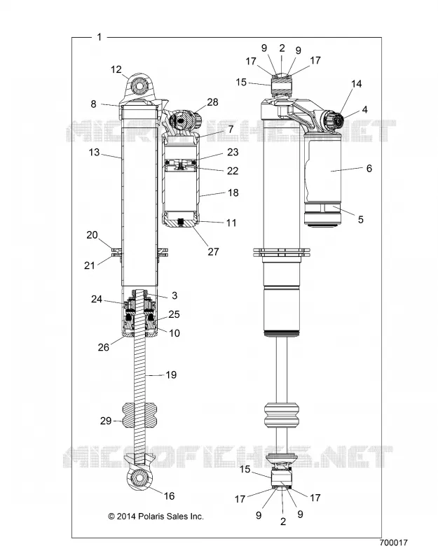 FRONT SUSPENSION SHOCK