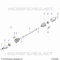 DRIVE TRAIN, DRIVE SHAFT, FRONT
