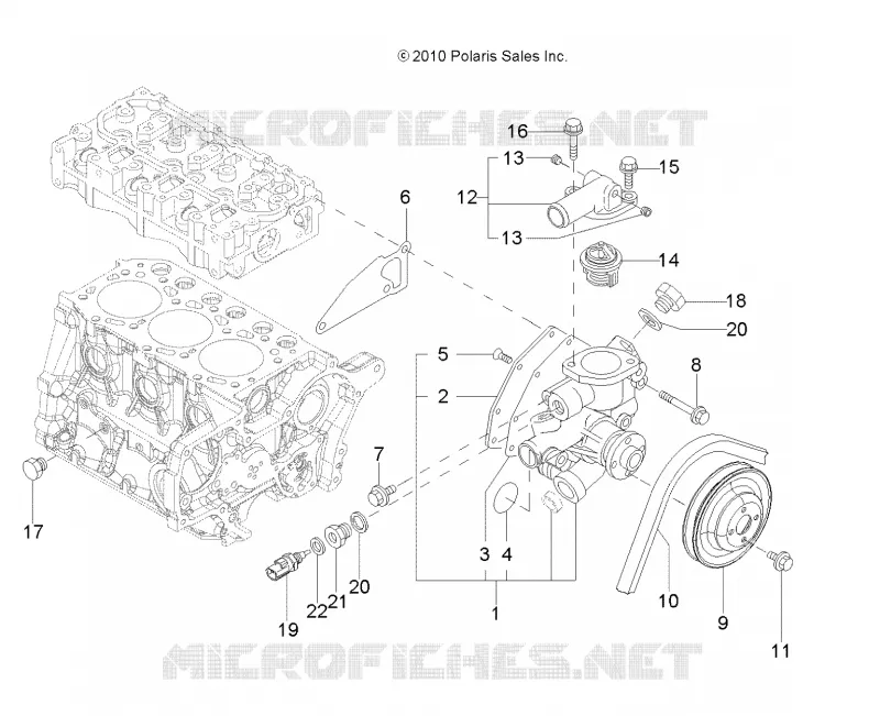 ENGINE, WATER COOLING SYSTEM