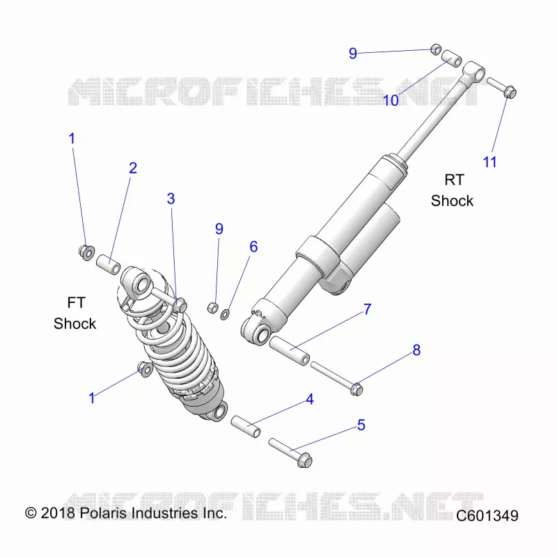 SHOCK MOUNTING, REAR SUSP.