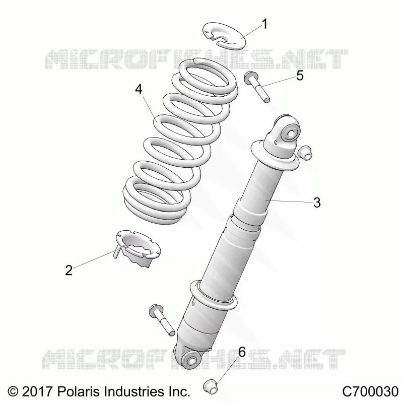 SUSPENSION, REAR SHOCK MOUNTING