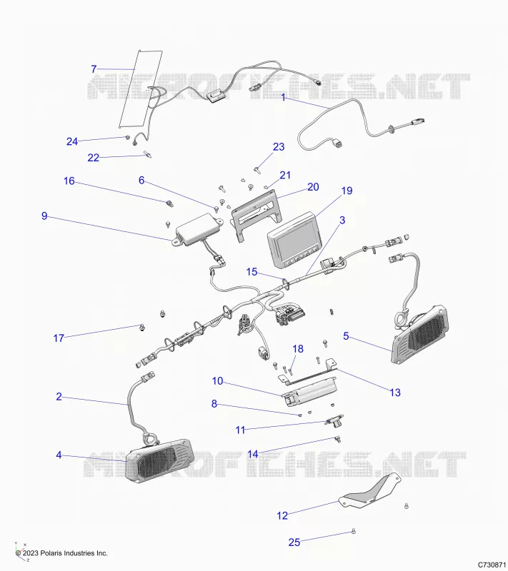 ELECTRICAL, DASH COMPONENTS, RIDE COMMAND