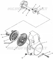 RECOIL STARTER ASSEMBLY 440 XCR 0941760 (4925182518040A)