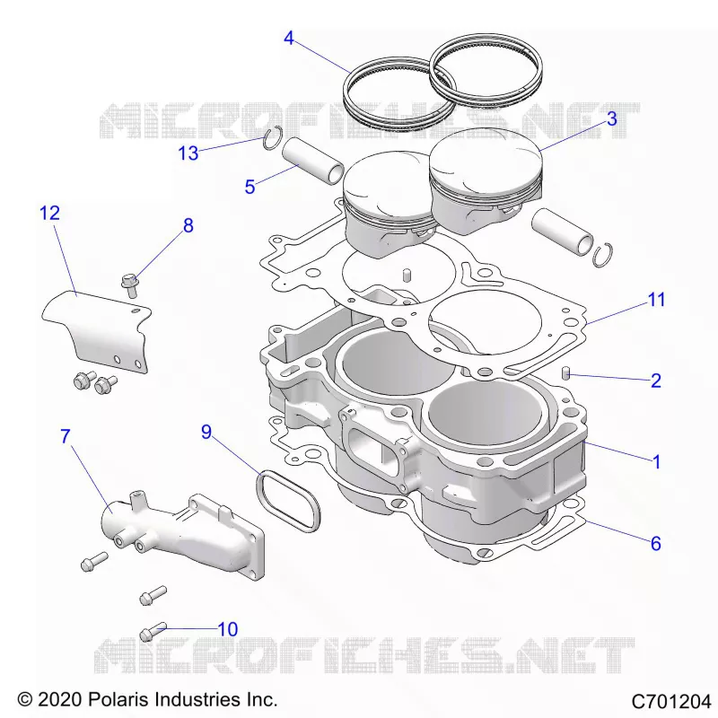 CYLINDER AND PISTON
