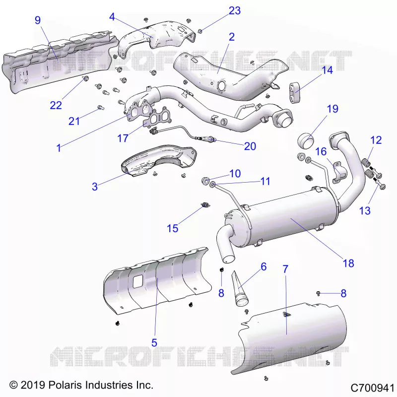ENGINE, EXHAUST SYSTEM