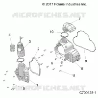 ENGINE, ALTERNATOR  COVER HVAC