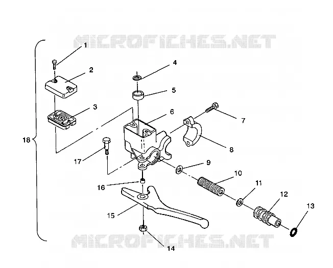 MASTER CYLINDER STORM/0932770 AND STORM SKS/0932570 (4923032303010A)