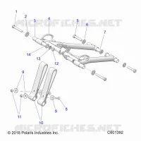 SUSPENSION, FRONT TORQUE ARM