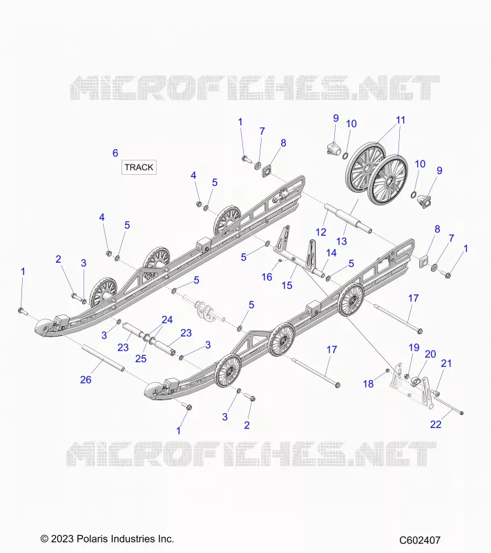 REAR SUSPENSION AND TRACK