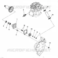 WATER PUMP ASSEMBLY 350 2X4 / W927539 (4922882288034A)