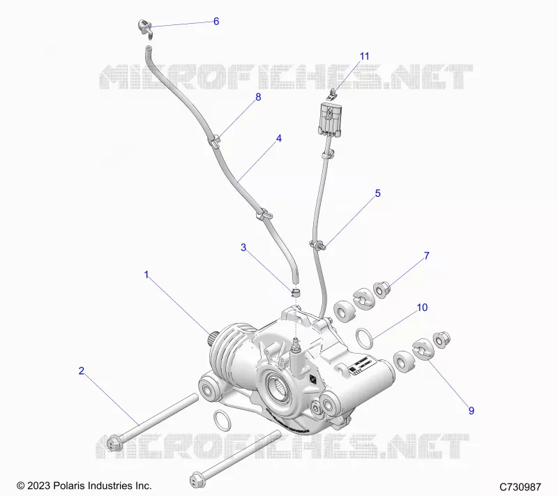DRIVE TRAIN, FRONT GEARCASE MOUNTING