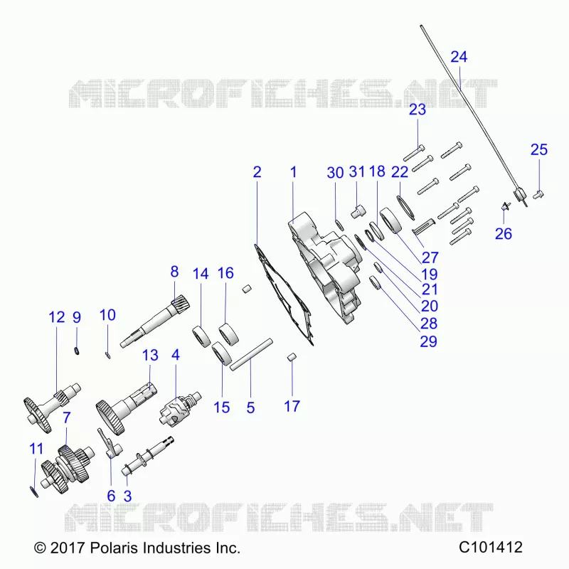 DRIVE TRAIN, MAIN GEARCASE