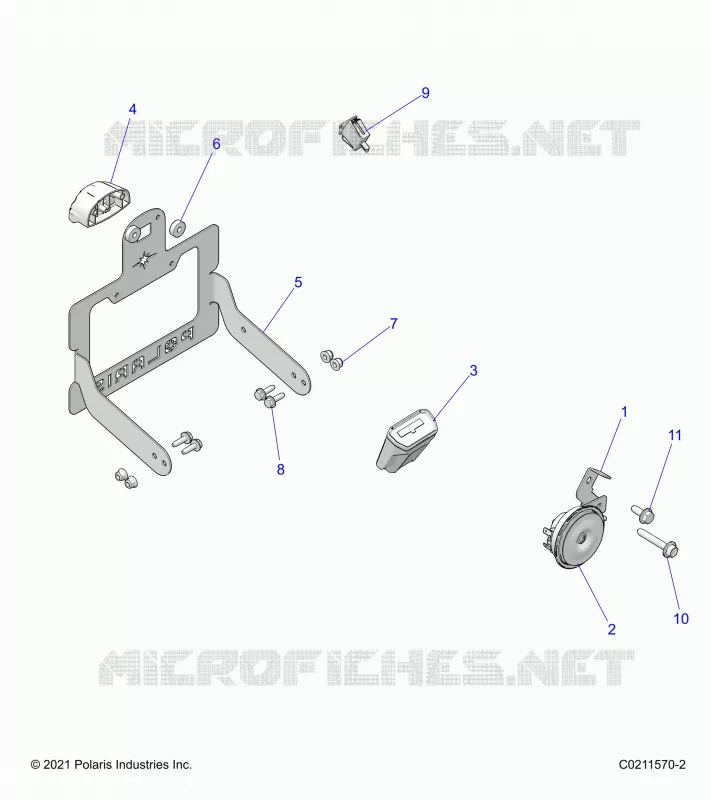 ELECTRICAL, HORN AND LICENSE PLATE LIGHT