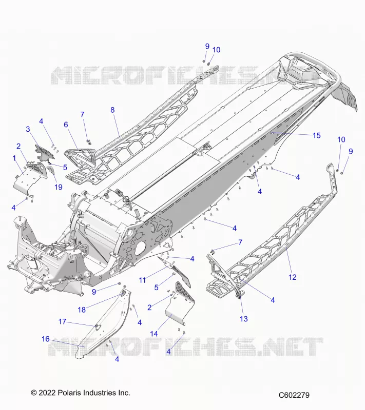 CHASSIS, CLUTCH GUARD, FOOTRESTS, AND RUNNINGBOARDS