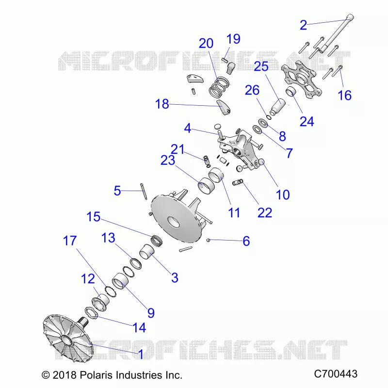 DRIVE TRAIN, PRIMARY CLUTCH