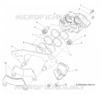 FRONT BRAKE CALIPER (BUILT 11/5/13 AND AFTER)