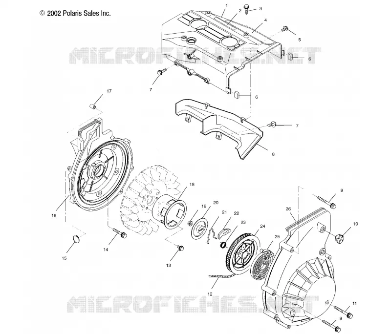BLOWER HOUSING    RECOIL STARTER