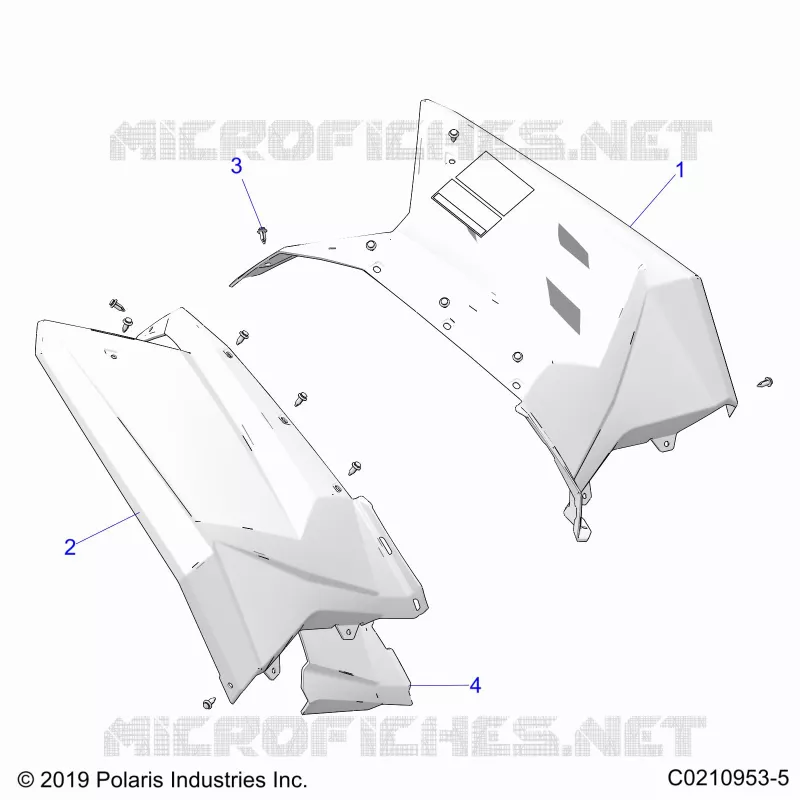 REAR BODYWORK CAB AND HEAT SHIELDS