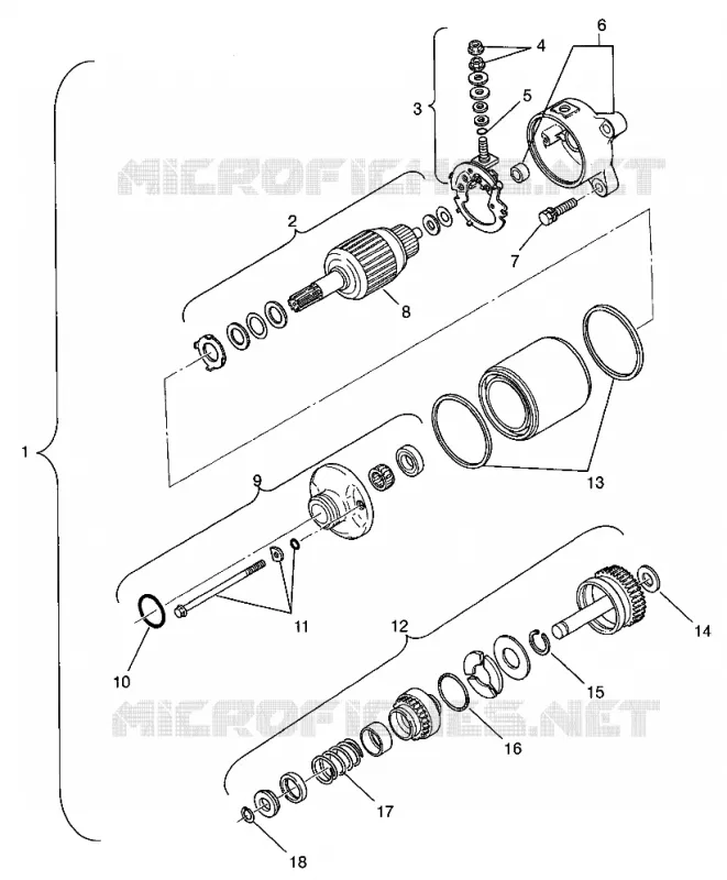 STARTING MOTOR MAGNUM 2X4 W957544 (4926852685D007)