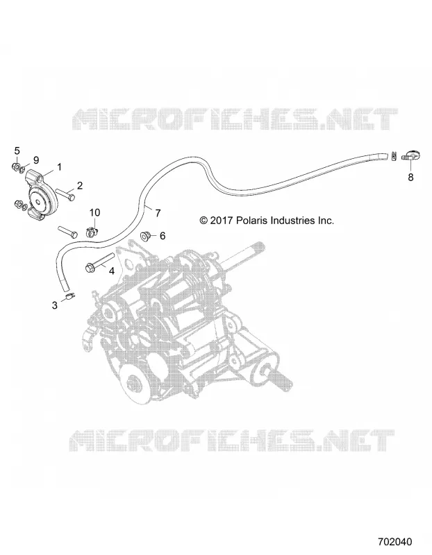 DRIVE TRAIN, MAIN GEARCASE MOUNTING- Z18VHA57F2 (702040)