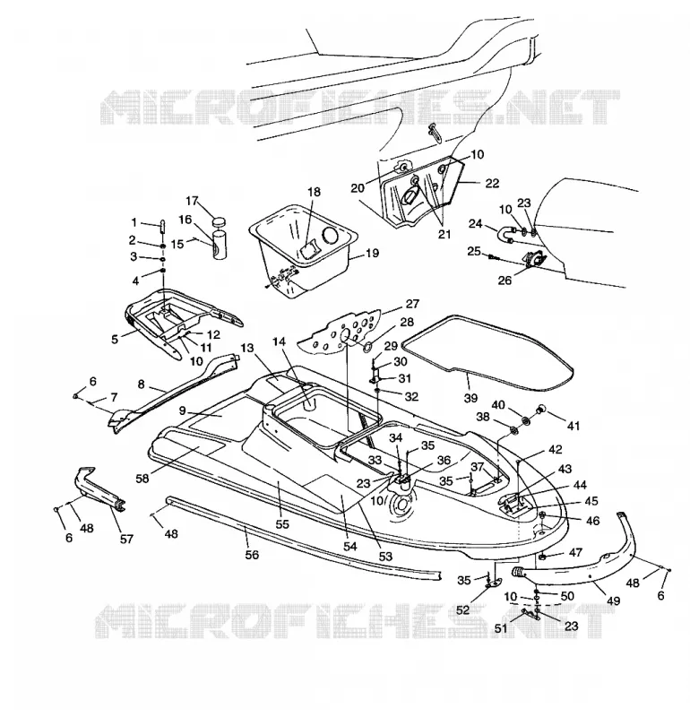 HULL   BODY HURRICANE B964466 AND INTL. HURRICANE I964466 (4935733573A005)