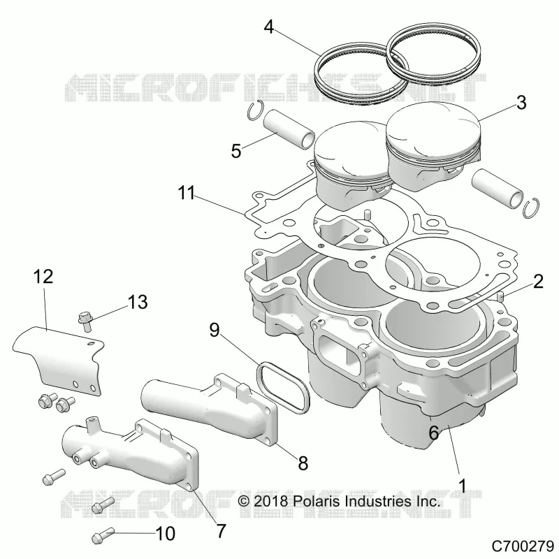 CYLINDER AND PISTON