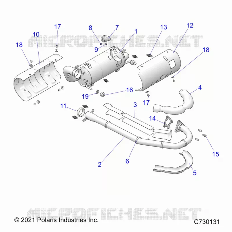 ENGINE, EXHAUST SYSTEM