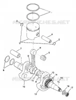 CRANKSHAFT AND PISTON TRAIL BLAZER W937221 (4924082408030A)